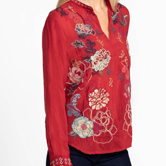 Johnny Was heavily embroidered beaded Marcia blouse NWT (oversized) - Picture 9 of 12